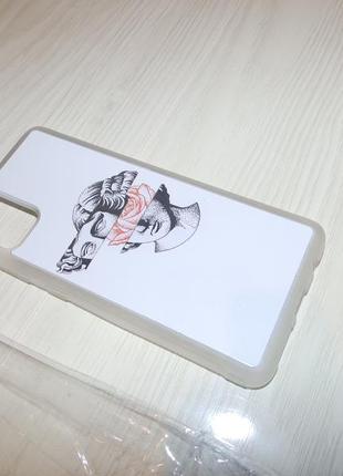 Чохол tpu+glass для samsung galaxy a51 дизайнерські чохли