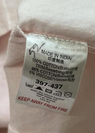 Нежно-розовая футболка туника со шнуровкой на спине No1106 фото