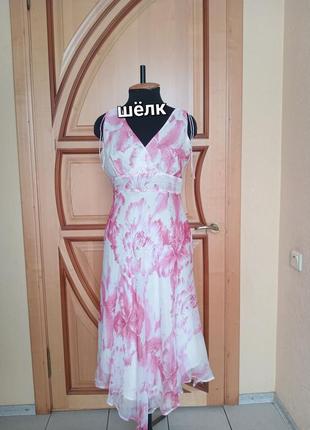 Шёлковое шелковое платье сарафан1 фото