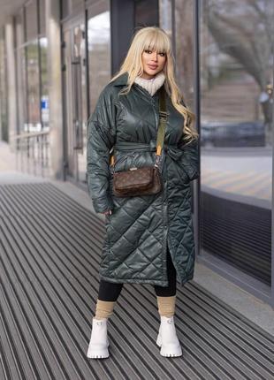 Женская длиннее куртка пальто 4 цвета