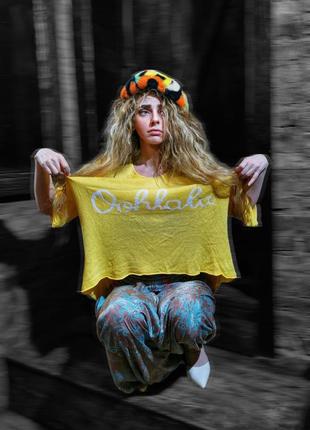 Oohlala джемпер светр туніка з віскози з текстом