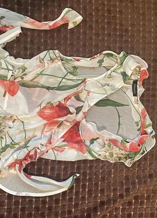 Шифонова блузка на запах