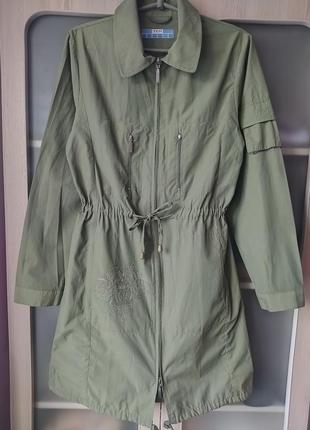 Курточка, вітровка,плащ,френч, ,куртка жіноча, кольору хакі3 фото