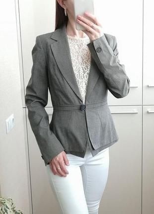 Стильный серый классический базовый пиджак 🌺