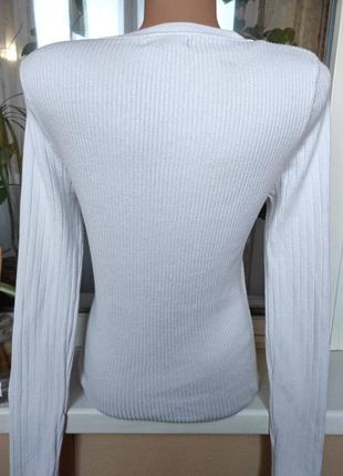 Кофта. лонгслив. белая кофта. джемпер. 2