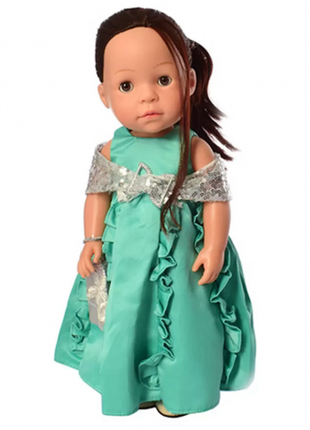 Интерактивная кукла в платье m 5414-15-2 с изучением стран и цифр2 фото