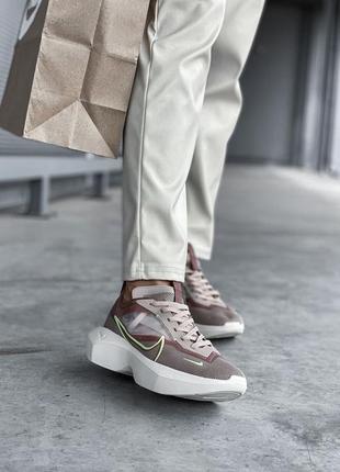 Кроссовки женские найк коричневого цвета