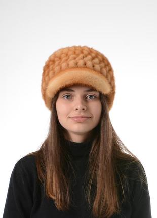 Зимова хутряна жіноча кепка