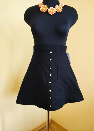 Трендова юбка сонце з плотного коттону luc-ce