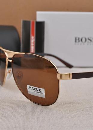 Фирменные солнцезащитные мужские очки matrix polarized mt8480 капля авиатор2 фото
