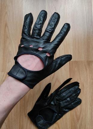 Автоперчатки кожаные водительские перчатки для вождения м racing team4 фото