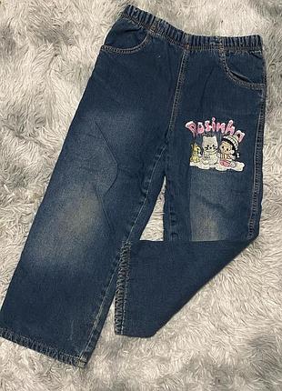 Джинсы на флисе для девочки 5 лет (лот№69) 3