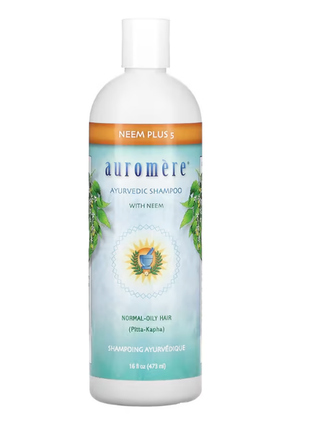 Auromere, аюрведичний шампунь із німом, нім і 5 ефективних інгредієнтів, 473 мл (16 рідк. унцій)