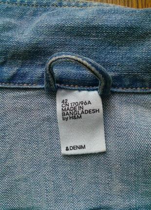 Эксклюзив стильная джинсовка джинсовая куртка denim h&m бангладеш5 фото