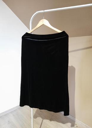 Велюровая юбка, размер m-l3 фото