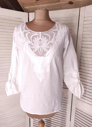 Фирменная белая блузка
