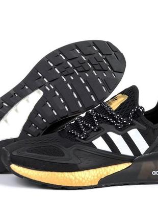 Чоловічі легкі кросівки в сітку adidas zx 2k boost 2.0🆕 кросівки адідас спортивного стилю / демісезонні спортивні кросівки2 фото