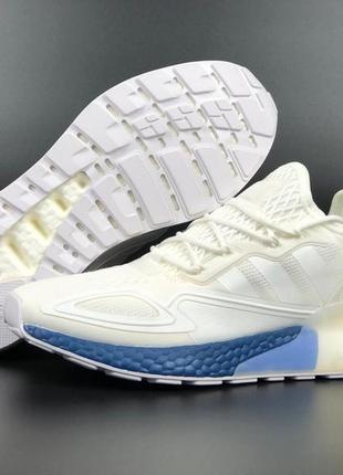 Мужские кроссовки в сетку adidas zx 2k boost 2.0 originals / спортивні кросівки чоловічі для бігу / чоловічі кросівки для міста та прогулянки3 фото