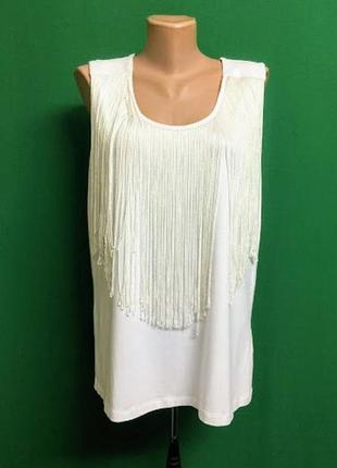 Німецька біла святкова туніка bonprix