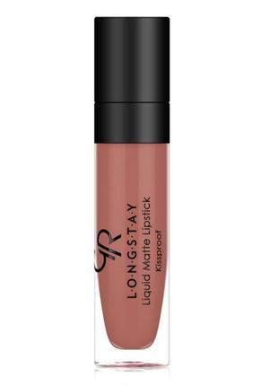 Рідка помада для губ golden rose №16 longstay liquid matte голден роуз