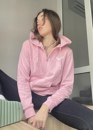 Розовая зепка толстовка кенгурушка converse