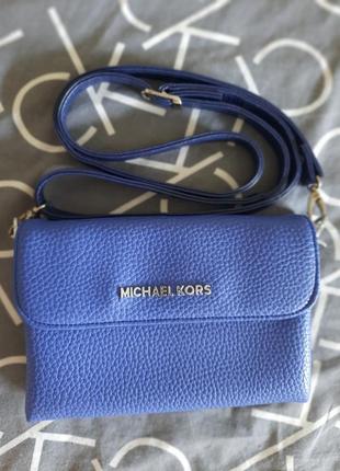 Синий клатч michael kors3 фото