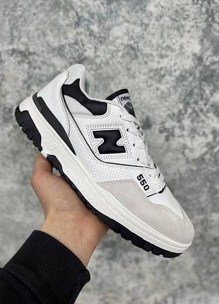 New balance 550 suede white\black 7