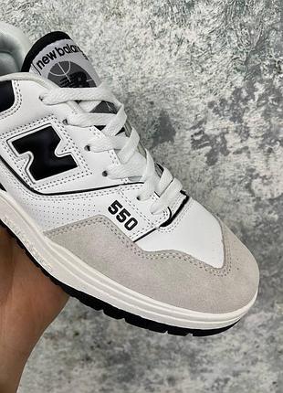 New balance 550 suede white\black 2