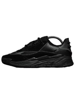 Мужские кроссовки adidas niteball suede leather black.1 фото