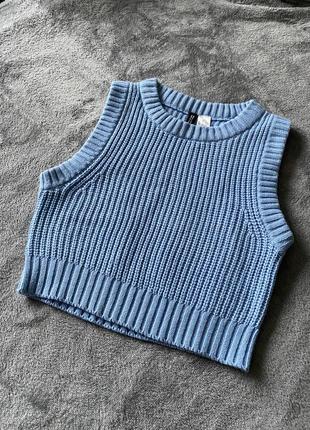 Жилет голубой h&amp;m