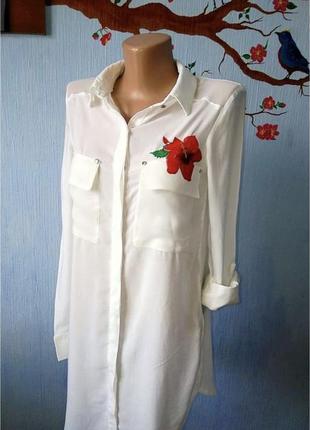 Сорочка блуза з квіткою