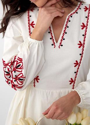 Вишита сукня в народному стилі, жіноча вишиванка | женское вышитое платье, вышиванка6 фото