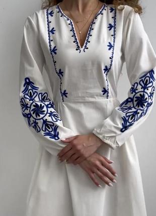Вишита сукня в народному стилі, жіноча вишиванка | женское вышитое платье, вышиванка3 фото