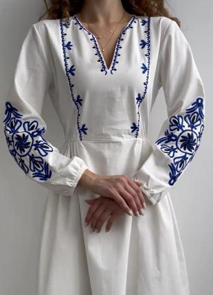 Вишита сукня в народному стилі, жіноча вишиванка | женское вышитое платье, вышиванка4 фото