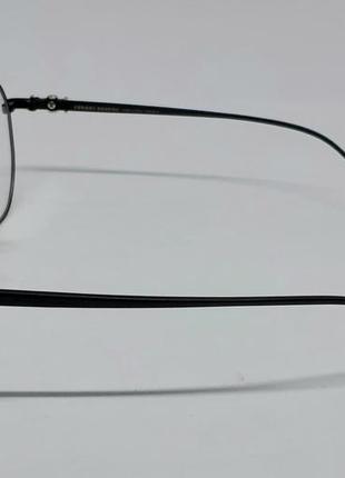 Chrome hearts очки капли мужские имиджевые оправа черная металлическая4 фото