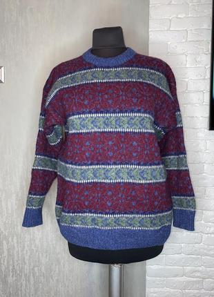 Шерстяной свитер очень теплый джемпер yanez 52р
