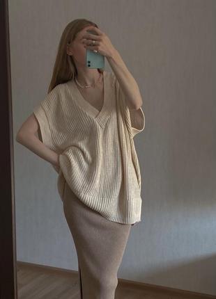 Оверсайз безрукавка, жилетка monki