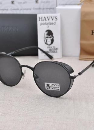 Фірмові сонцезахисні  окуляри havvs polarized hv68009 круглі з шорою