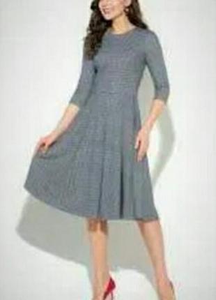 Базовое платье миди-платье трикотаж меланж