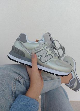 Кроссовки new balance 574 grey женские нью беланс 327 серые (весна-лето-осень💥)1 фото