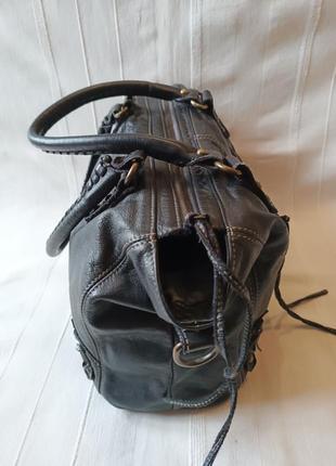 Genuine leather шкіряна жіноча сумка дорожня невелика3 фото