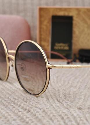 Красивые большие женские круглые солнцезащитные очки gian marco venturi3 фото