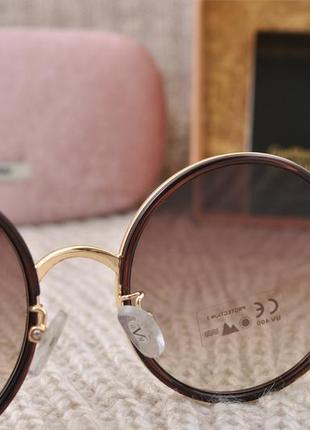 Красивые большие женские круглые солнцезащитные очки gian marco venturi6 фото