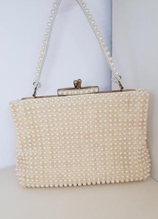 Винтажная ретро сумочка 60-х годов grandee bead made in usa оригинал клатч кросс боди сумка через плечо ранитет