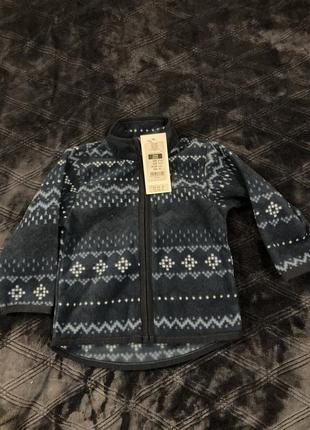 Флисочка кофта теплая на замочке