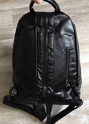 Модний жіночий рюкзак бананка чорний7 фото