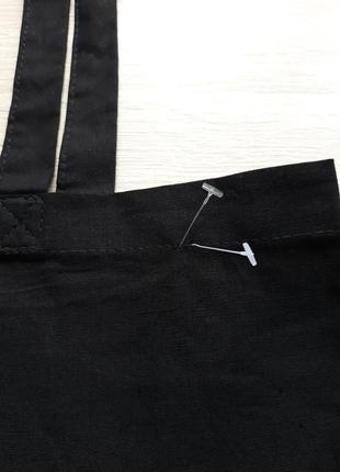 Шоппер сумка чорна тканинна натуральна з принтом екосумка шопер екоторба патріотична6 фото