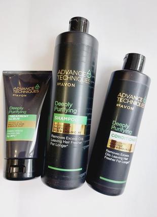Новинка! набір «глибоке очищення» для жирного волосся, 400/250/150 мл