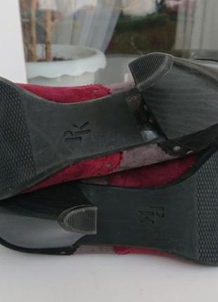 Элегантные туфли из комбинированной замши peter kaiser5 фото