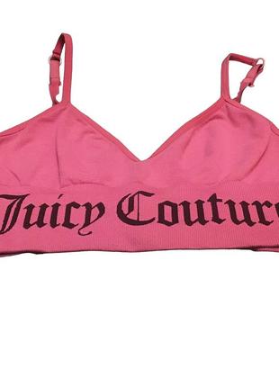 Juicy couture джуси кутюр винтажный розовый бюстгальтер бра бюст спортивный топ2 фото